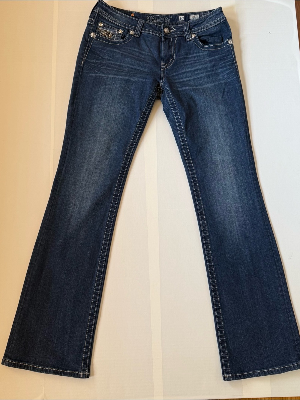 Miss Me Dark Wash Bootcut Jeans Size 30